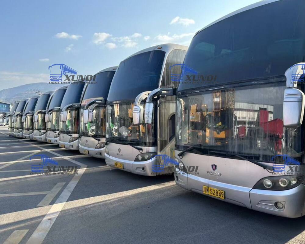 Higer Scania new model tourist passenger luxury bus zk6125 12 meters long DC13 engine 49-seat bus (3)