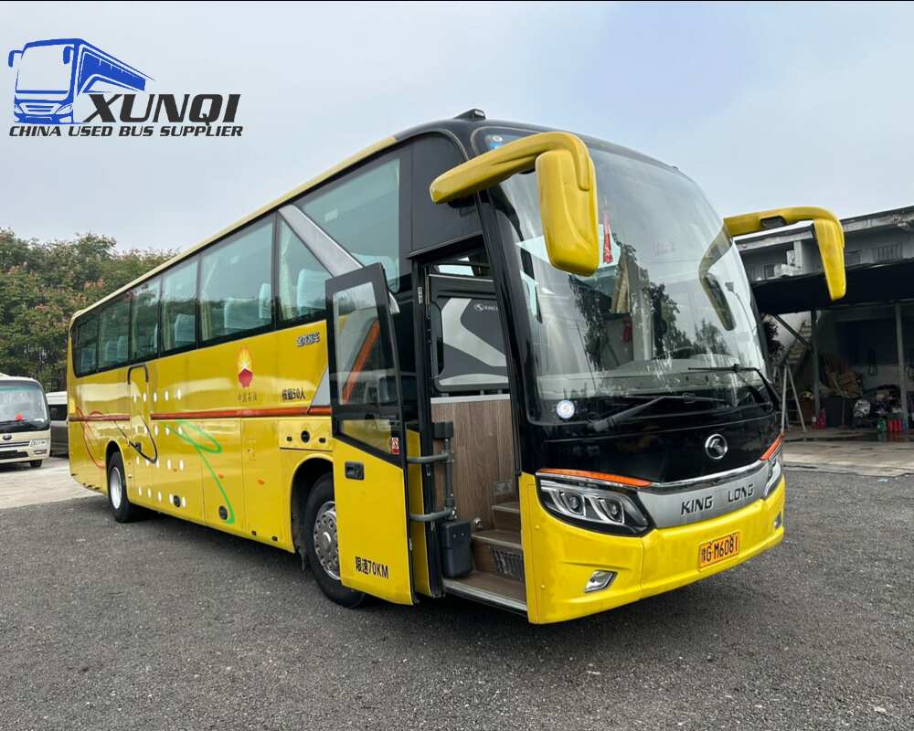 Used Kinglong bus XMQ6127 50 Seats 12 meters long bus 2019 Year weichai 6-cylinder engine