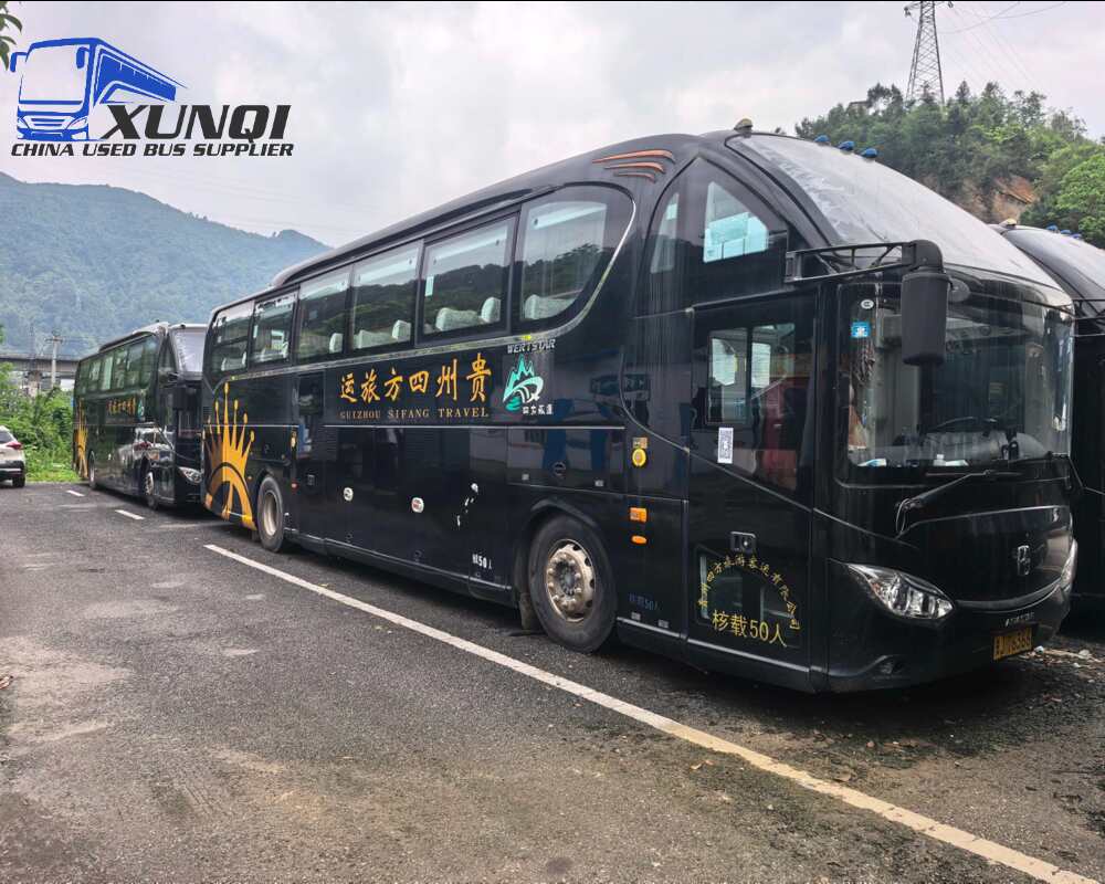 Used Aisastar diesel bus 49 Seats 12 meters long 2019 Year weichai 375hp engine