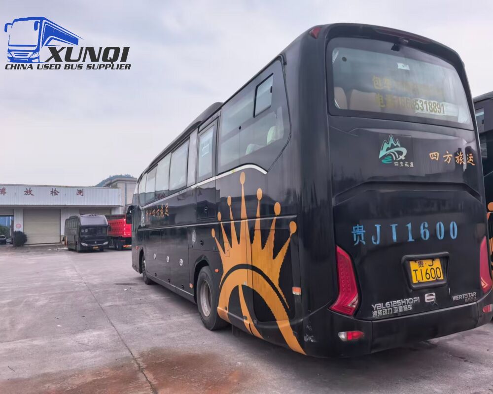 Used Aisastar diesel bus 49 Seats 12 meters long 2019 Year weichai 375hp engine
