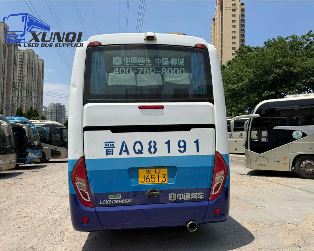 Used Zhongtong bus LCK6125 55 Seats 2017 Year 12 meters long China bus weichai 6-cylinder diesel engine