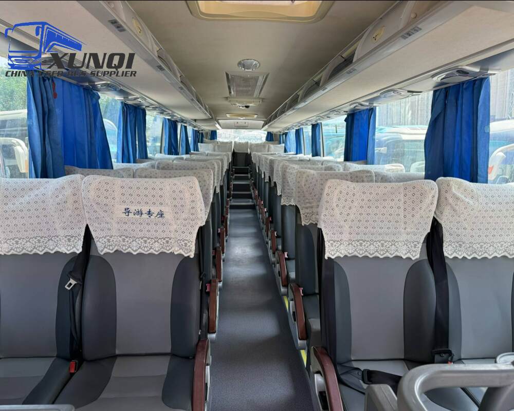 Used Zhongtong bus LCK6125 55 Seats 2017 Year 12 meters long China bus weichai 6-cylinder diesel engine