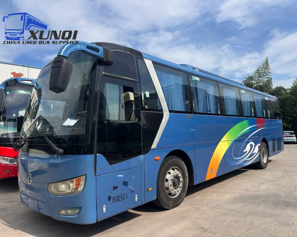 Used Golden Dragon bus XML6112 50 Seats 2018 Year 11 Seters long China bus weichai 6-cylinder diesel engine