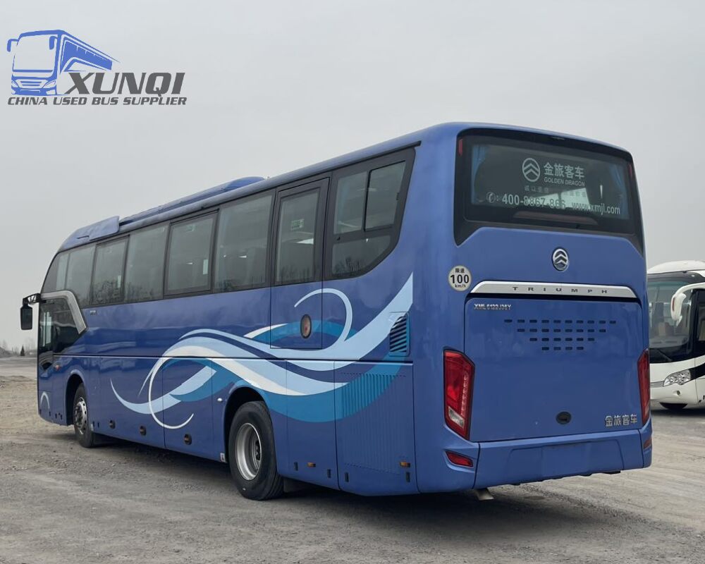 Used Golden Dragon bus XML6122 54 Seats 2022 Year 12 meters long China bus yuchai 6-cylinder diesel engine