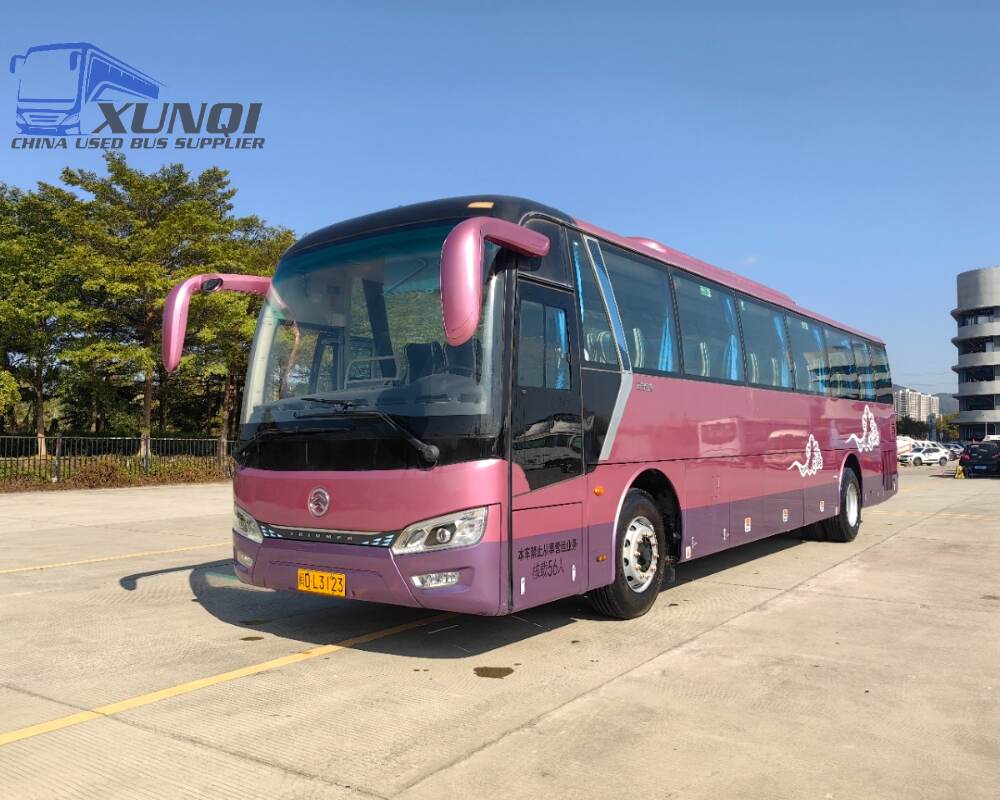 Used Golden Dragon bus XML6122 56 Seats 2023 Year 12 meters long China bus yuchai 6-cylinder diesel engine