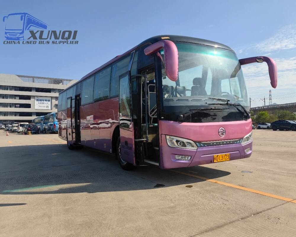 Used Golden Dragon bus XML6122 56 Seats 2023 Year 12 meters long China bus yuchai 6-cylinder diesel engine