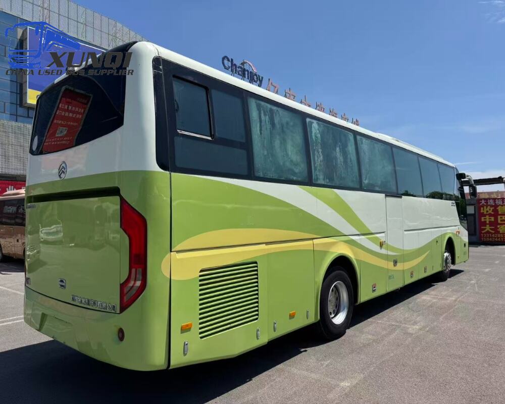 Used Golden Dragon bus XML6127 53 Seats 2013 Year 12 Seters long China bus yuchai 6-cylinder diesel engine