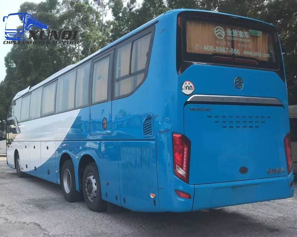 Used Golden Dragon bus XML6132 56 Seats 2023 Year 13 Seters long China bus weichai 6-cylinder diesel engine