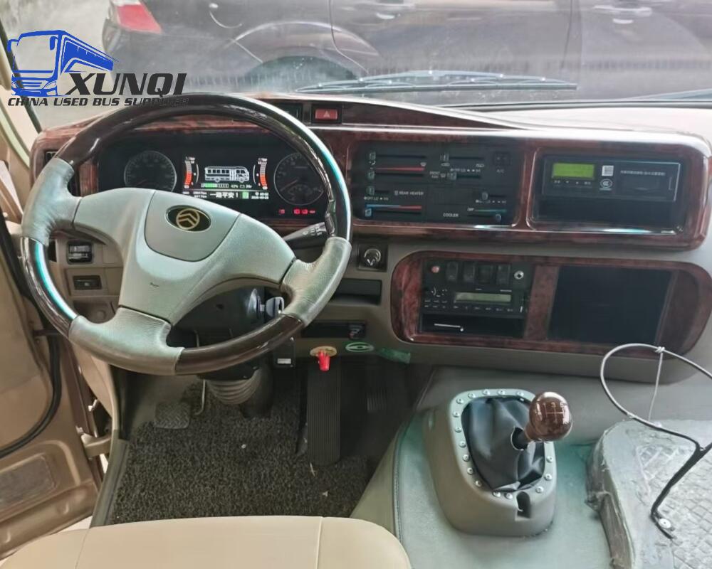 Used Golden Dragon bus XML6601 19 Seats 2021 Year 6 Seters long China bus yuchai 4-cylinder diesel engine