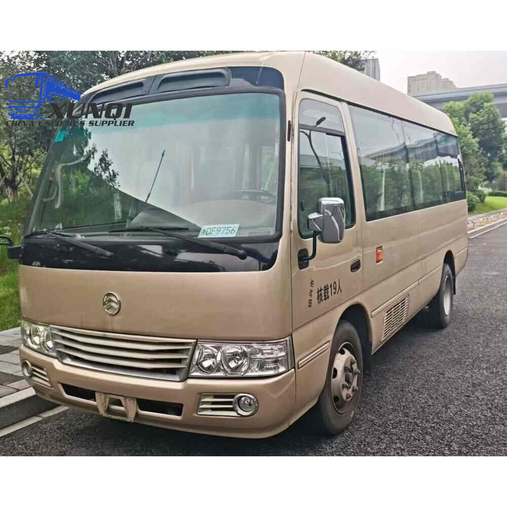 Used Golden Dragon bus XML6601 19 Seats 2021 Year 6 Seters long China bus yuchai 4-cylinder diesel engine