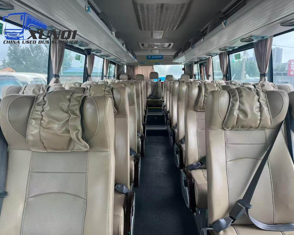 Used Golden Dragon bus XML6857 36 Seats 2019 Year 8 Seters long China bus yuichai 6-cylinder diesel engine