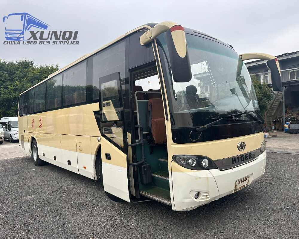 Used Haige bus KLQ6115 49 Seats 2014 Year 11 Seters long China bus yuchai 6-cylinder diesel engine