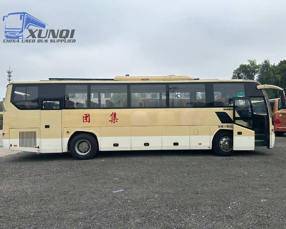 Used Haige bus KLQ6115 49 Seats 2014 Year 11 Seters long China bus yuchai 6-cylinder diesel engine