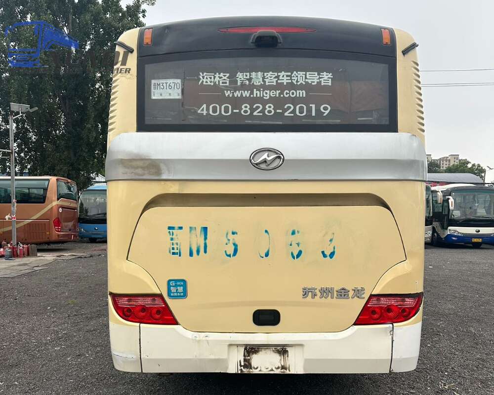 Used Haige bus KLQ6115 49 Seats 2014 Year 11 Seters long China bus yuchai 6-cylinder diesel engine