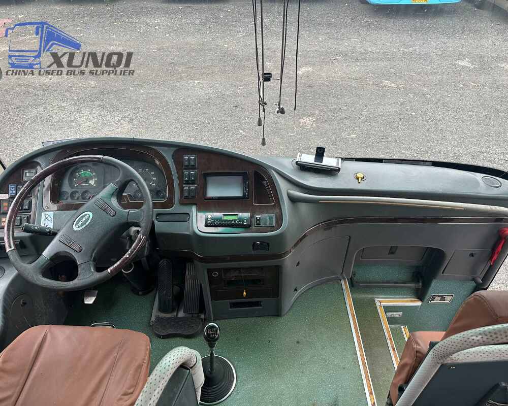 Used Haige bus KLQ6115 49 Seats 2014 Year 11 Seters long China bus yuchai 6-cylinder diesel engine