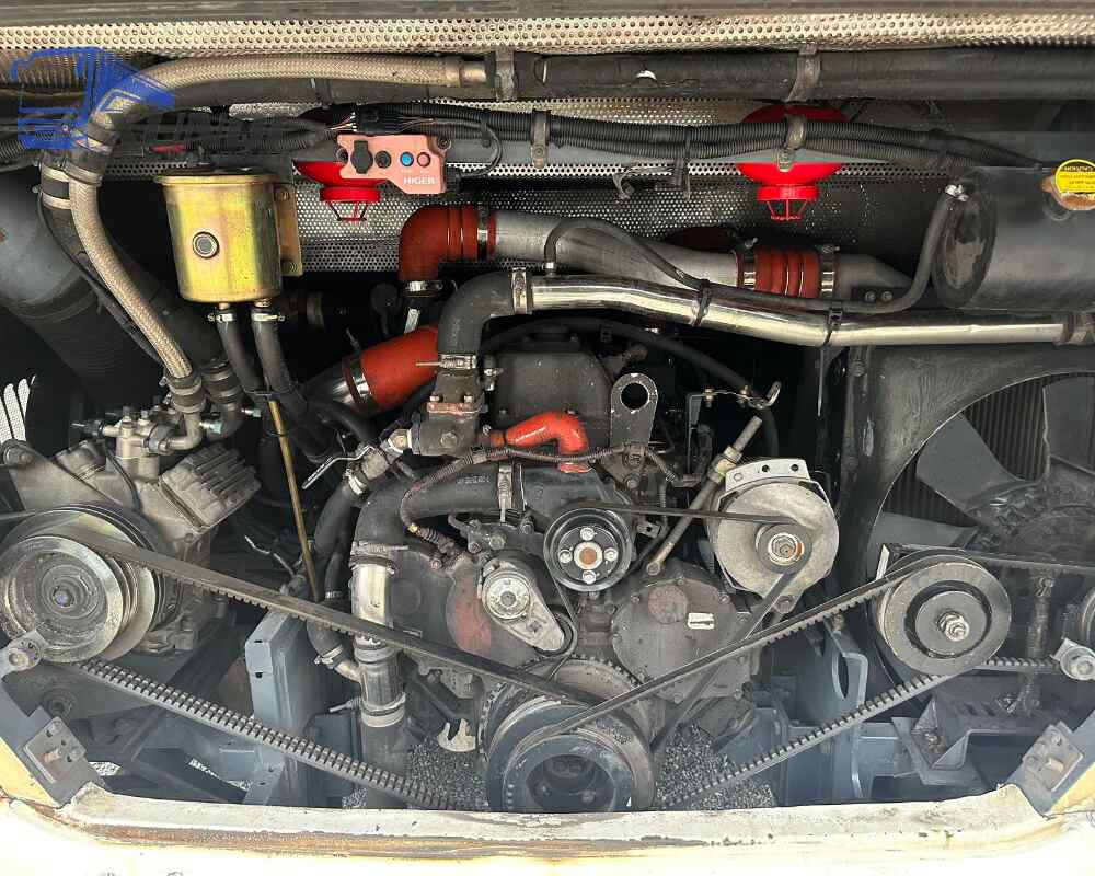 Used Haige bus KLQ6115 49 Seats 2014 Year 11 Seters long China bus yuchai 6-cylinder diesel engine