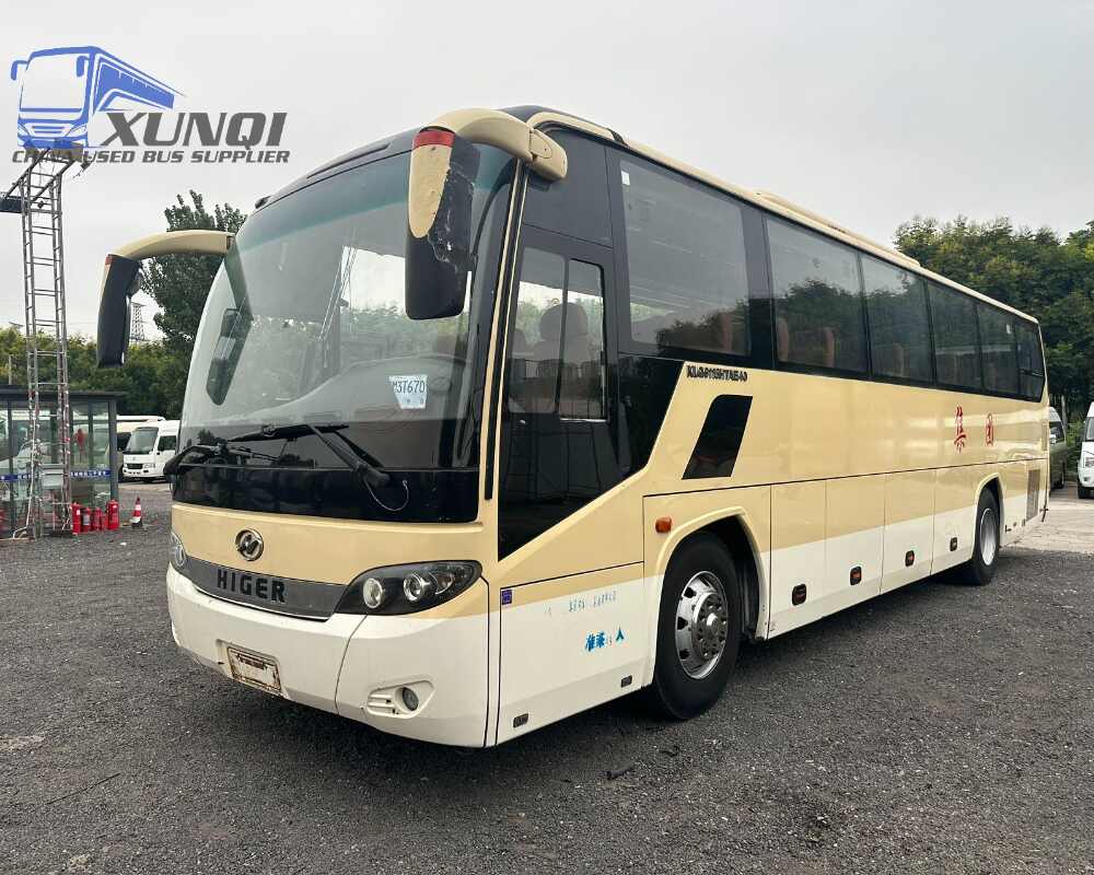Used Haige bus KLQ6115 49 Seats 2014 Year 11 Seters long China bus yuchai 6-cylinder diesel engine