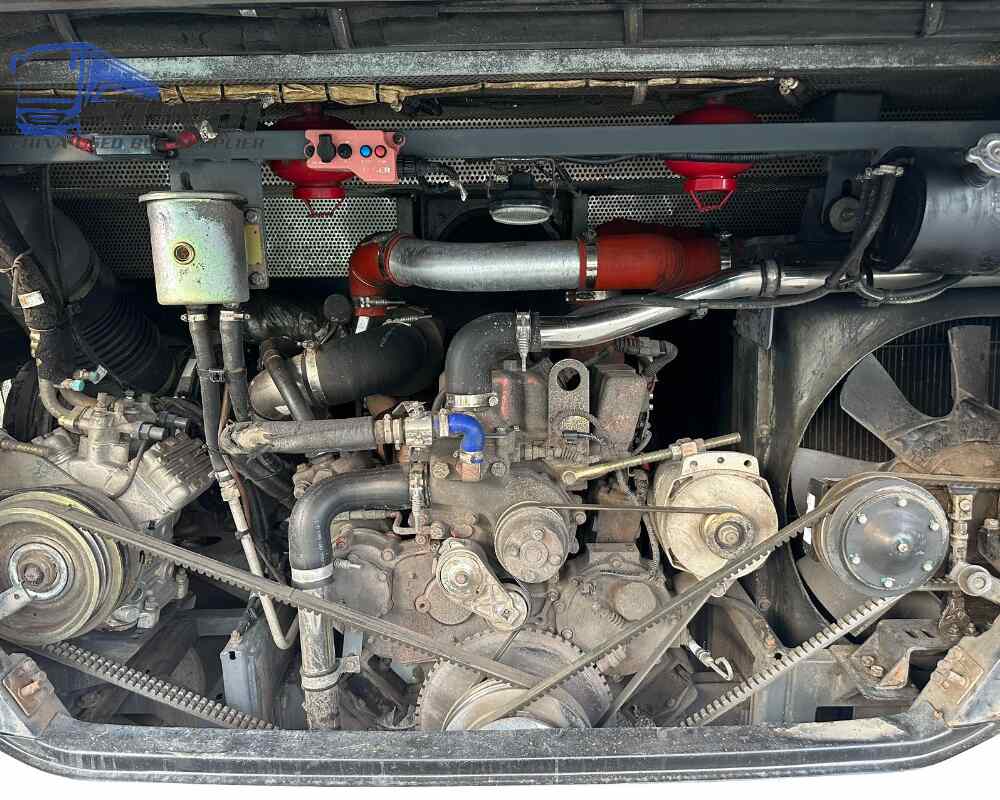 Used Haige bus KLQ6115 49 Seats 2017 Year 11 meters long China bus yuchai 6-cylinder diesel engine