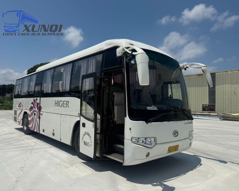 Used Haige bus KLQ6119 47 Seats 2017 Year 11 meters long China bus yuchai 6-cylinder diesel engine