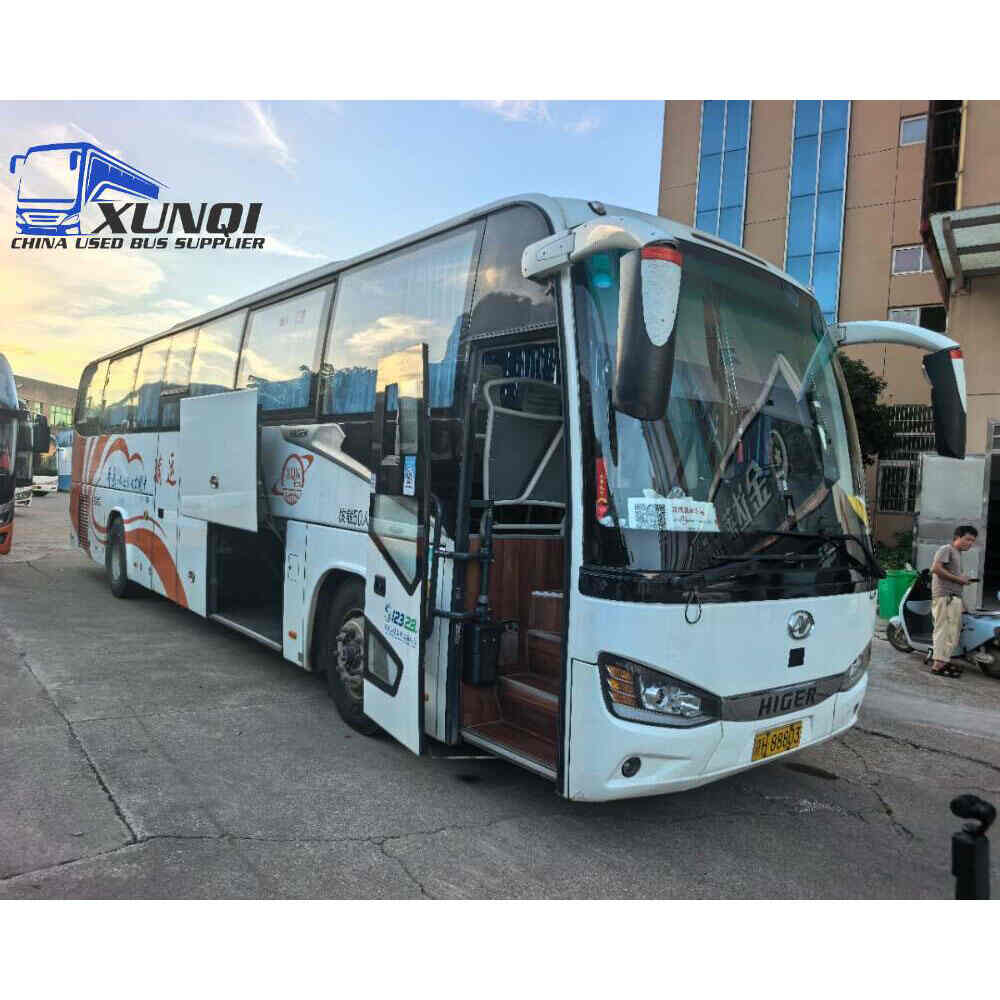 Used Haige bus KLQ6121 50 Seats 2019 Year 12 Seters long China bus yuchai 6-cylinder diesel engine