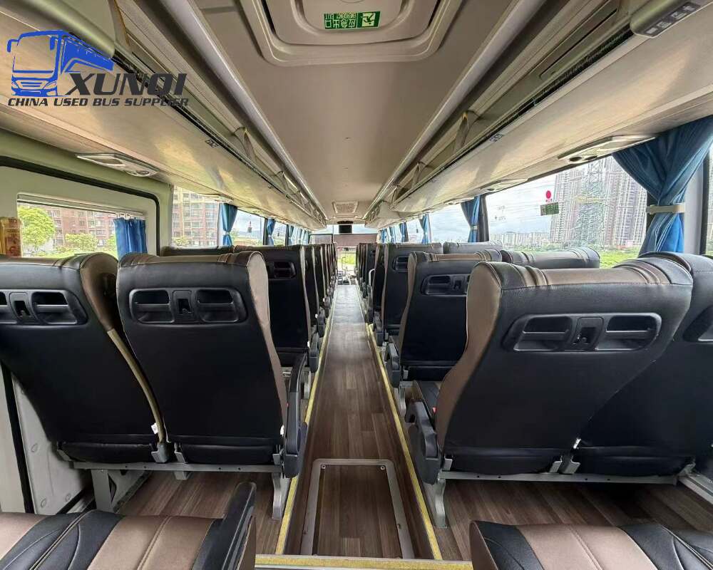 Used Haige bus KLQ6122 50 Seats 2023 Year 12 Seters long China bus yuchai 6-cylinder diesel engine