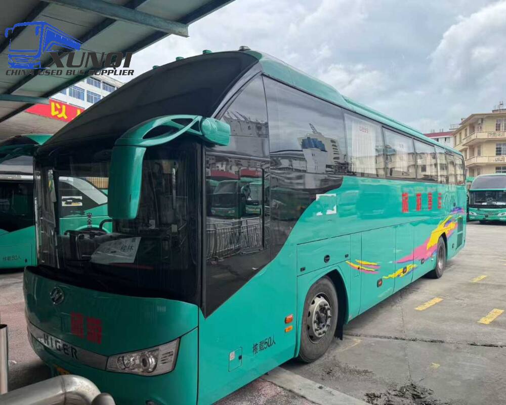 Used Haige bus KLQ6122 50 Seats 2023 Year 12 Seters long China bus yuchai 6-cylinder diesel engine
