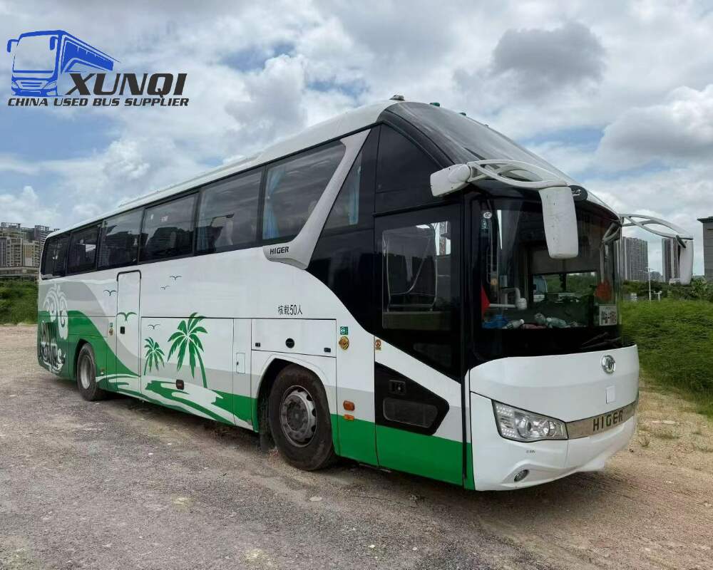 Used Haige bus KLQ6122 50 Seats 2023 Year 12 Seters long China bus yuchai 6-cylinder diesel engine