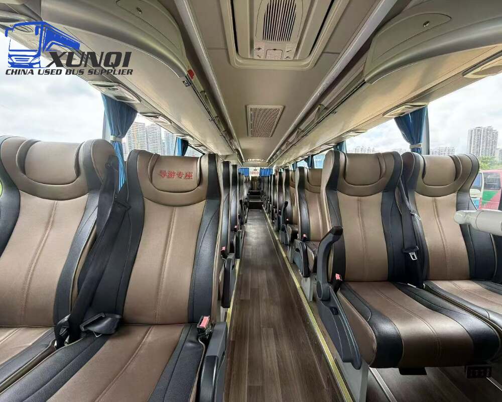 Used Haige bus KLQ6122 50 Seats 2023 Year 12 Seters long China bus yuchai 6-cylinder diesel engine