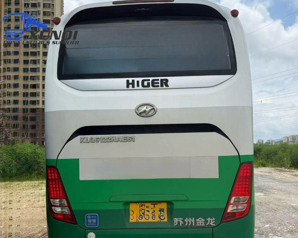 Used Haige bus KLQ6122 50 Seats 2023 Year 12 Seters long China bus yuchai 6-cylinder diesel engine