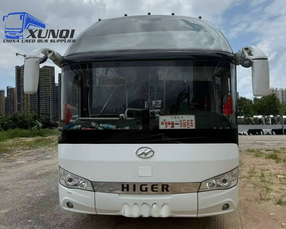 Used Haige bus KLQ6122 50 Seats 2023 Year 12 Seters long China bus yuchai 6-cylinder diesel engine