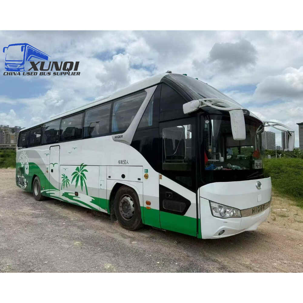 Used Haige bus KLQ6122 50 Seats 2023 Year 12 Seters long China bus yuchai 6-cylinder diesel engine