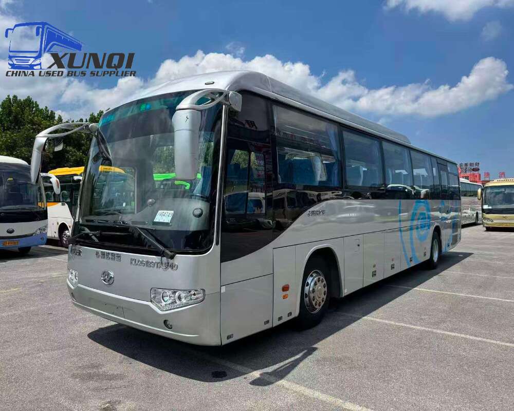 Used Haige bus KLQ6129 55 Seats 2015 Year 12 Seters long China bus weichai 6-cylinder diesel engine