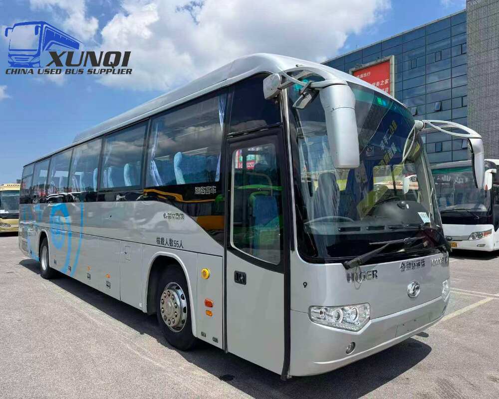 Used Haige bus KLQ6129 55 Seats 2015 Year 12 Seters long China bus weichai 6-cylinder diesel engine