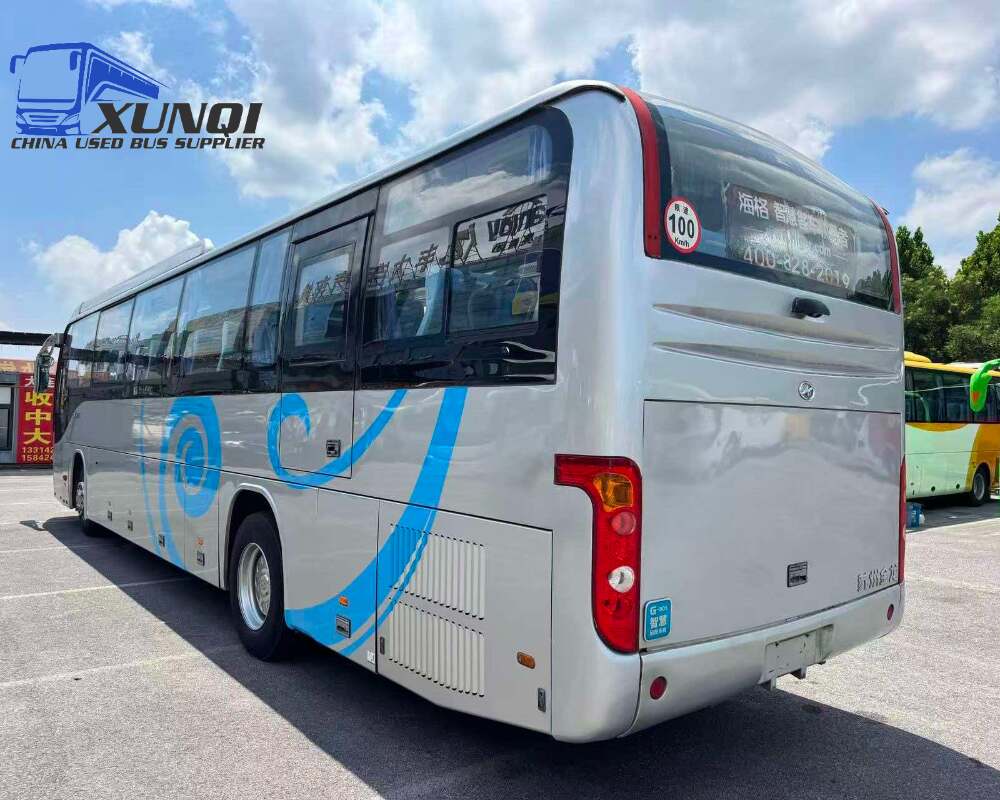 Used Haige bus KLQ6129 55 Seats 2015 Year 12 Seters long China bus weichai 6-cylinder diesel engine
