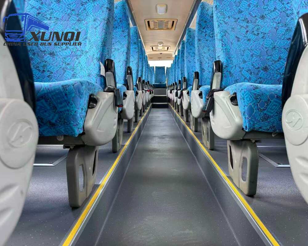 Used Haige bus KLQ6129 55 Seats 2015 Year 12 Seters long China bus weichai 6-cylinder diesel engine