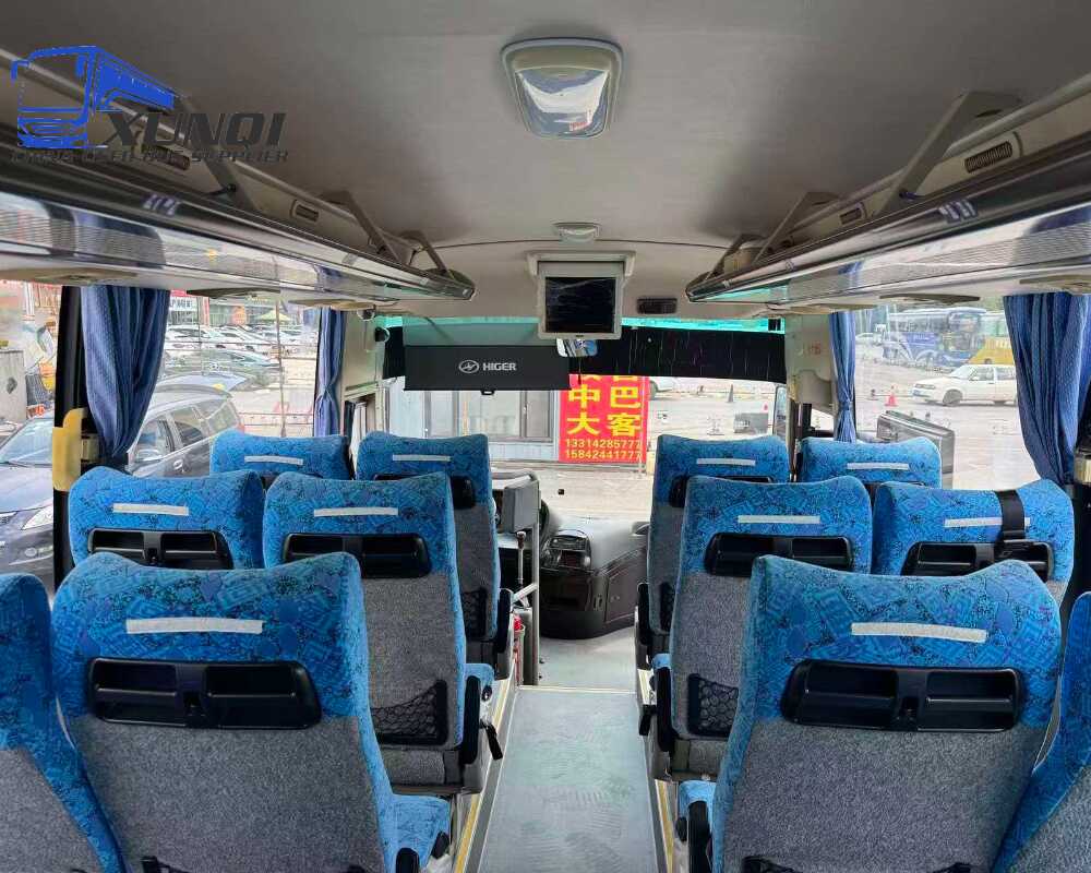 Used Haige bus KLQ6129 55 Seats 2015 Year 12 Seters long China bus weichai 6-cylinder diesel engine