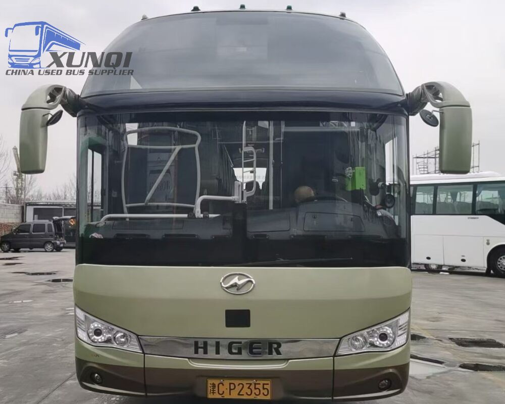 Used Haige bus KLQ6132 56 Seats 2023 Year 13 Seters long China bus weichai 6-cylinder diesel engine