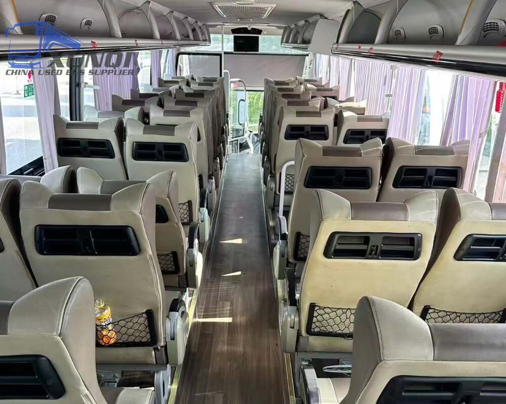 Used Haige bus KLQ6132 56 Seats 2023 Year 13 Seters long China bus weichai 6-cylinder diesel engine