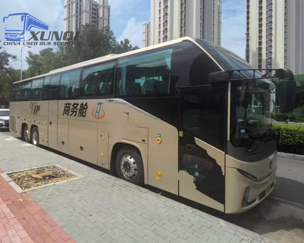 Used Haige bus KLQ6132 56 Seats 2024 Year 13 Seters long China bus weichai 6-cylinder diesel engine