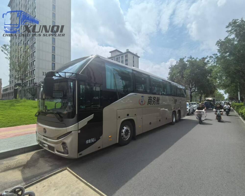 Used Haige bus KLQ6132 56 Seats 2024 Year 13 Seters long China bus weichai 6-cylinder diesel engine