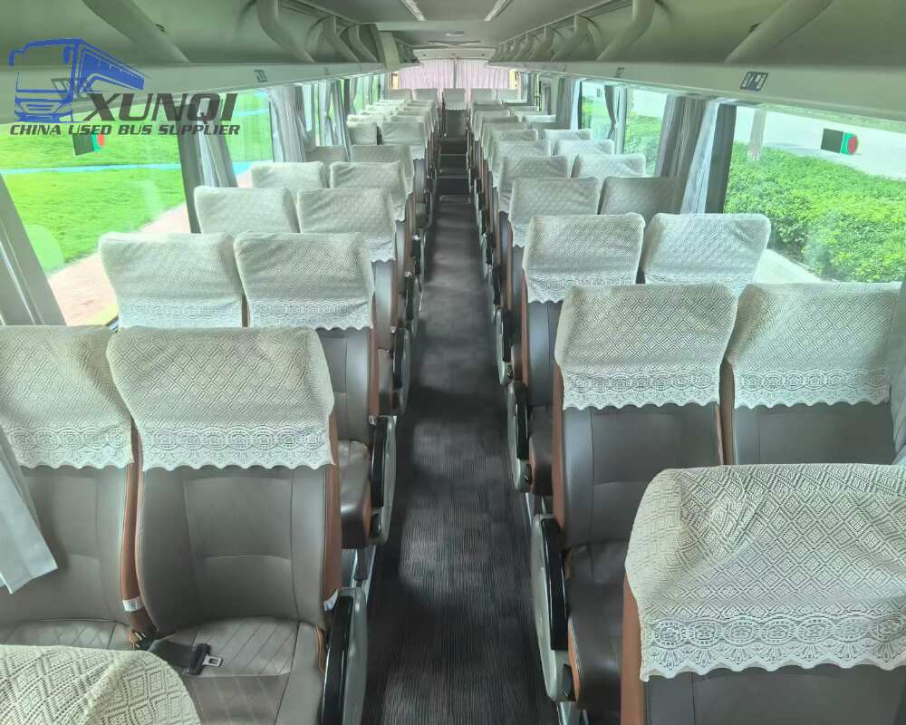 Used Haige bus KLQ6132 56 Seats 2024 Year 13 Seters long China bus weichai 6-cylinder diesel engine