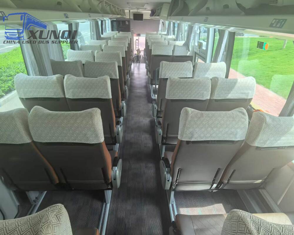 Used Haige bus KLQ6132 56 Seats 2024 Year 13 Seters long China bus weichai 6-cylinder diesel engine