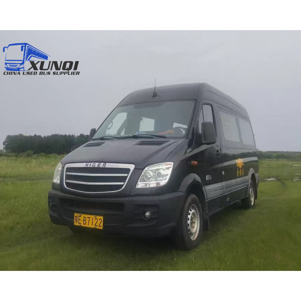 Used Haige bus KLQ6590 14 Seats 2018 Year 5 Seters long China bus shangchai 4-cylinder diesel engine