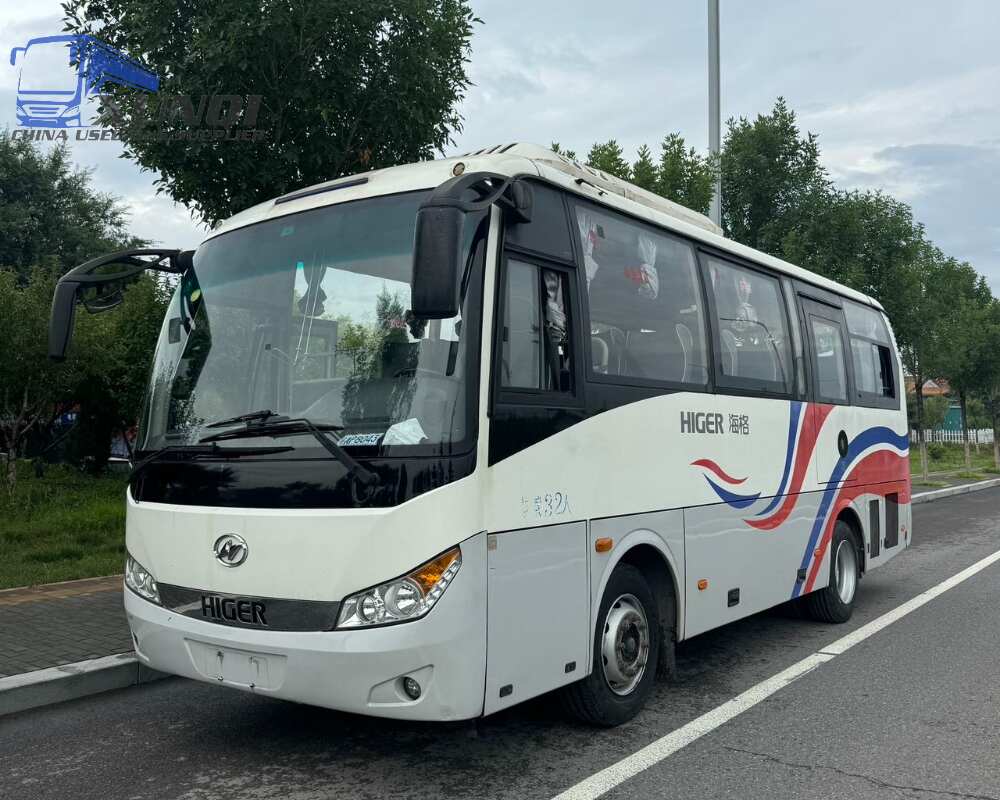 Used Haige bus KLQ6755 32 Seats 2019 Year 7 meters long China bus yuchai 4-cylinder diesel engine