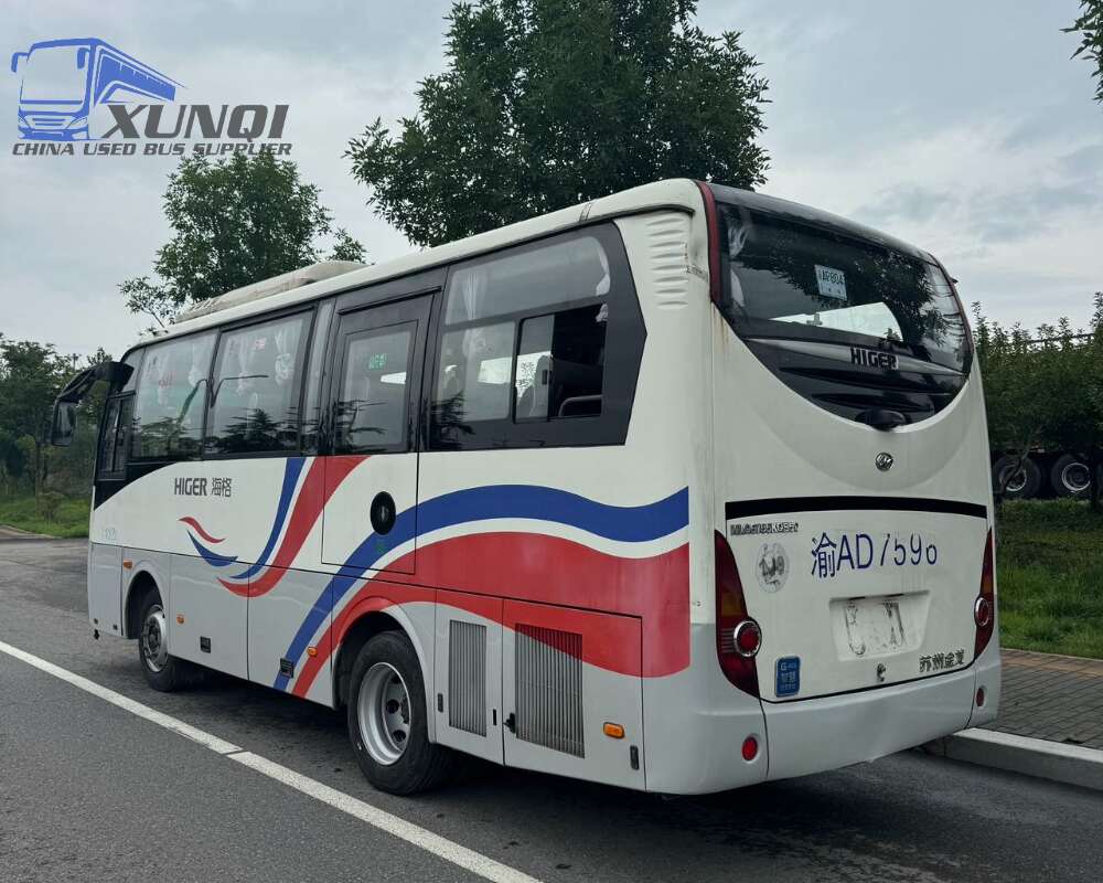Used Haige bus KLQ6755 32 Seats 2019 Year 7 meters long China bus yuchai 4-cylinder diesel engine