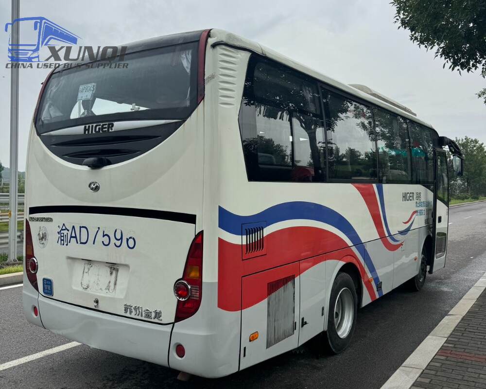 Used Haige bus KLQ6755 32 Seats 2019 Year 7 meters long China bus yuchai 4-cylinder diesel engine