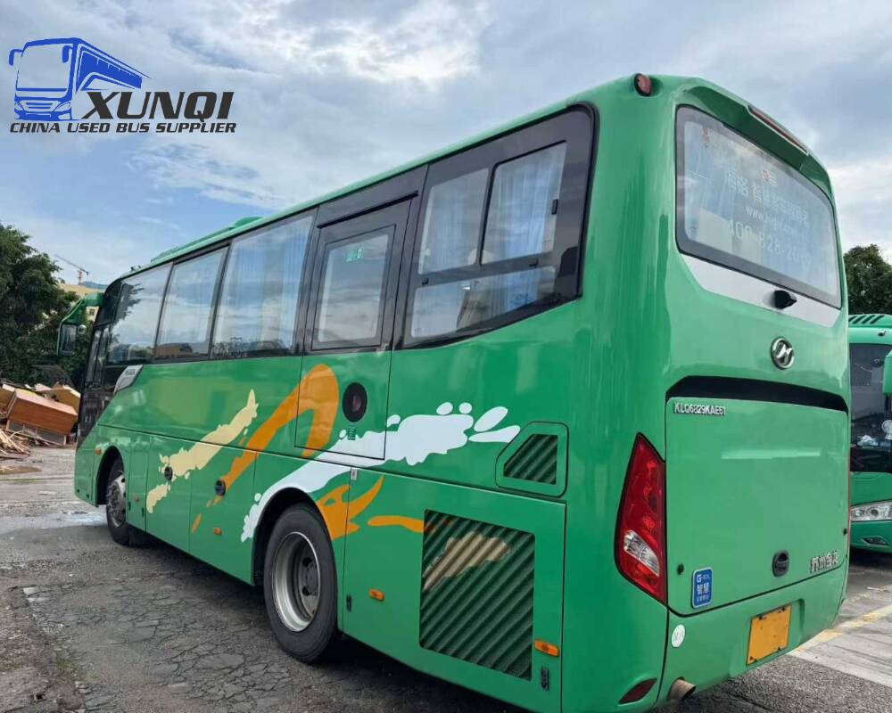 Used Haige bus KLQ6829 36 Seats 2023 Year 8 Seters long China bus yuchai 4-cylinder diesel engine
