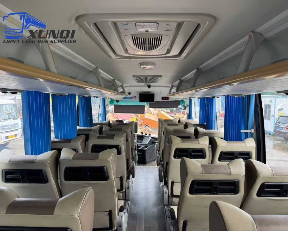 Used Haige bus KLQ6829 36 Seats 2023 Year 8 Seters long China bus yuchai 4-cylinder diesel engine