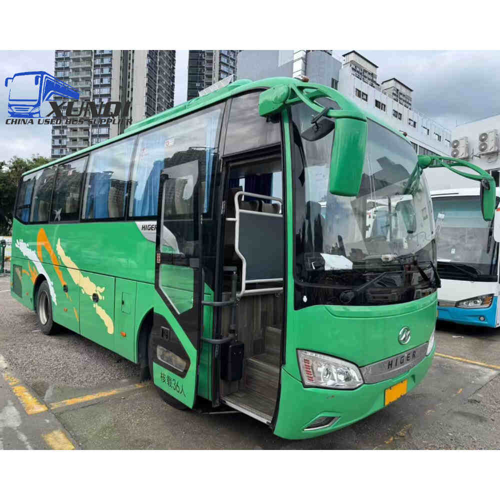 Used Haige bus KLQ6829 36 Seats 2023 Year 8 Seters long China bus yuchai 4-cylinder diesel engine