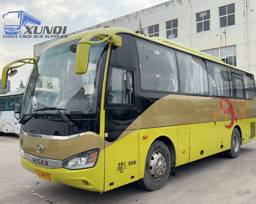 Used Haige bus KLQ6902 34 Seats 2017 Year 9 meters long China bus yuchai 6-cylinder diesel engine
